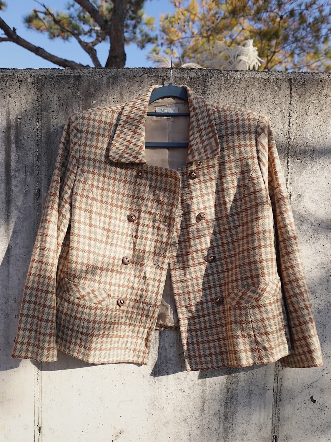 [VINTAGE] 코지 체크 자켓 상품이미지2