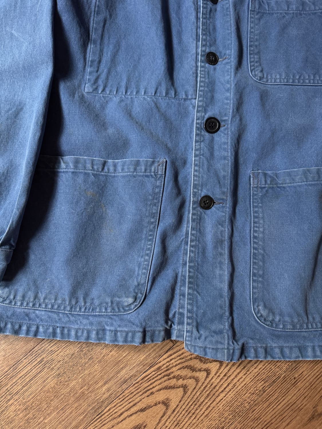 [M]6~70's 빈티지 페이딩 프렌치 워크자켓 상품이미지4