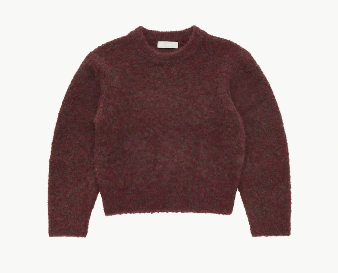 아모멘토 믹스 부클 크롭 니트 상품이미지2