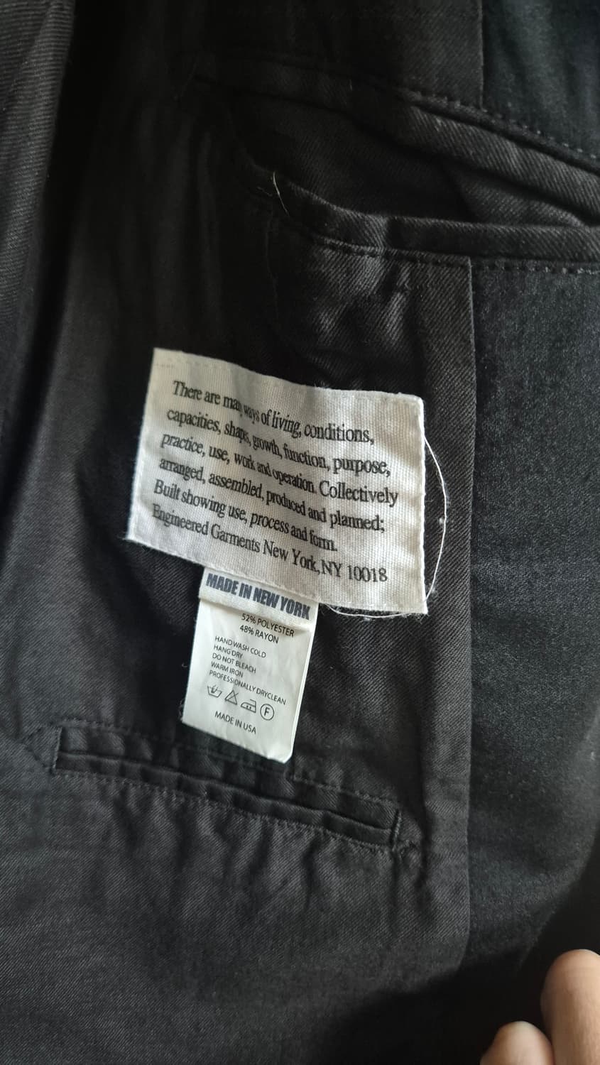 엔지니어드가먼츠 엔도버 블랙 자켓 S사이즈 상품이미지4