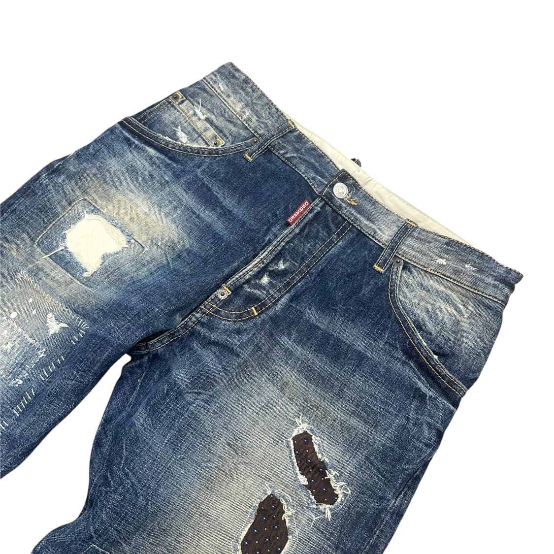 디스퀘어드 케니 트위스트 패치워크 데님 상품이미지2