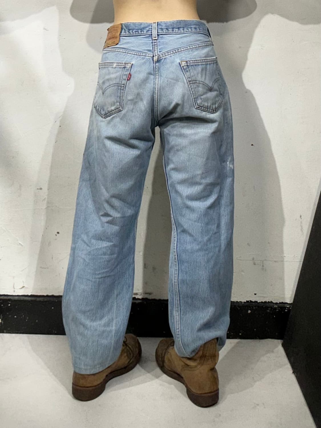 리바이스 501xx 연청 와이드 데님 팬츠  상품이미지3