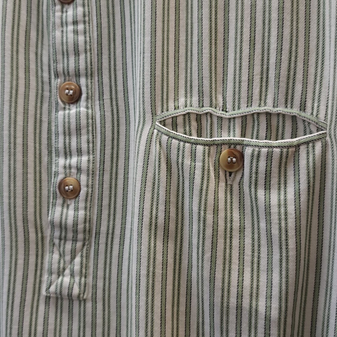 90s 엘엘빈x리 밸리 아일랜드 그랜드파더 셔츠 나이트셔츠 프렌치 xl 상품이미지4