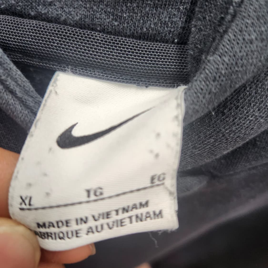 나이키 백 빅 프린팅 반크롭 후드티 XL 상품이미지5