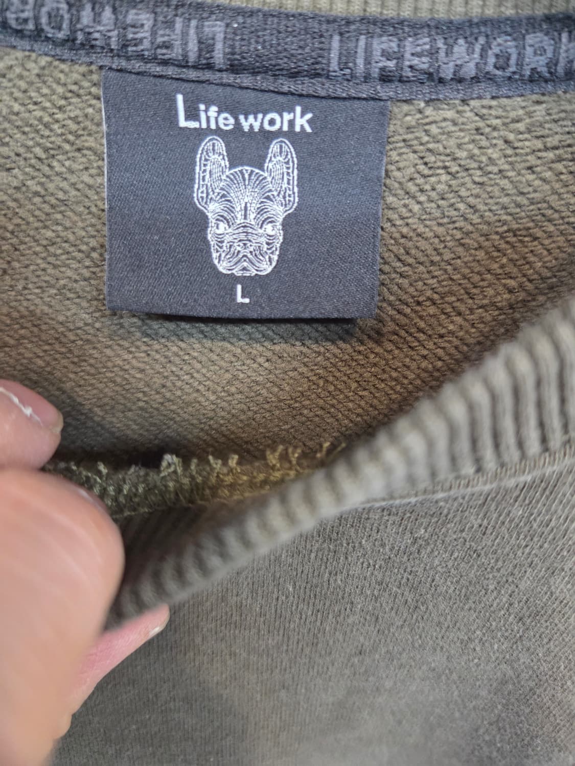 라이프워크 실리콘 라독 로고 스웻 맨투맨 L 상품이미지3