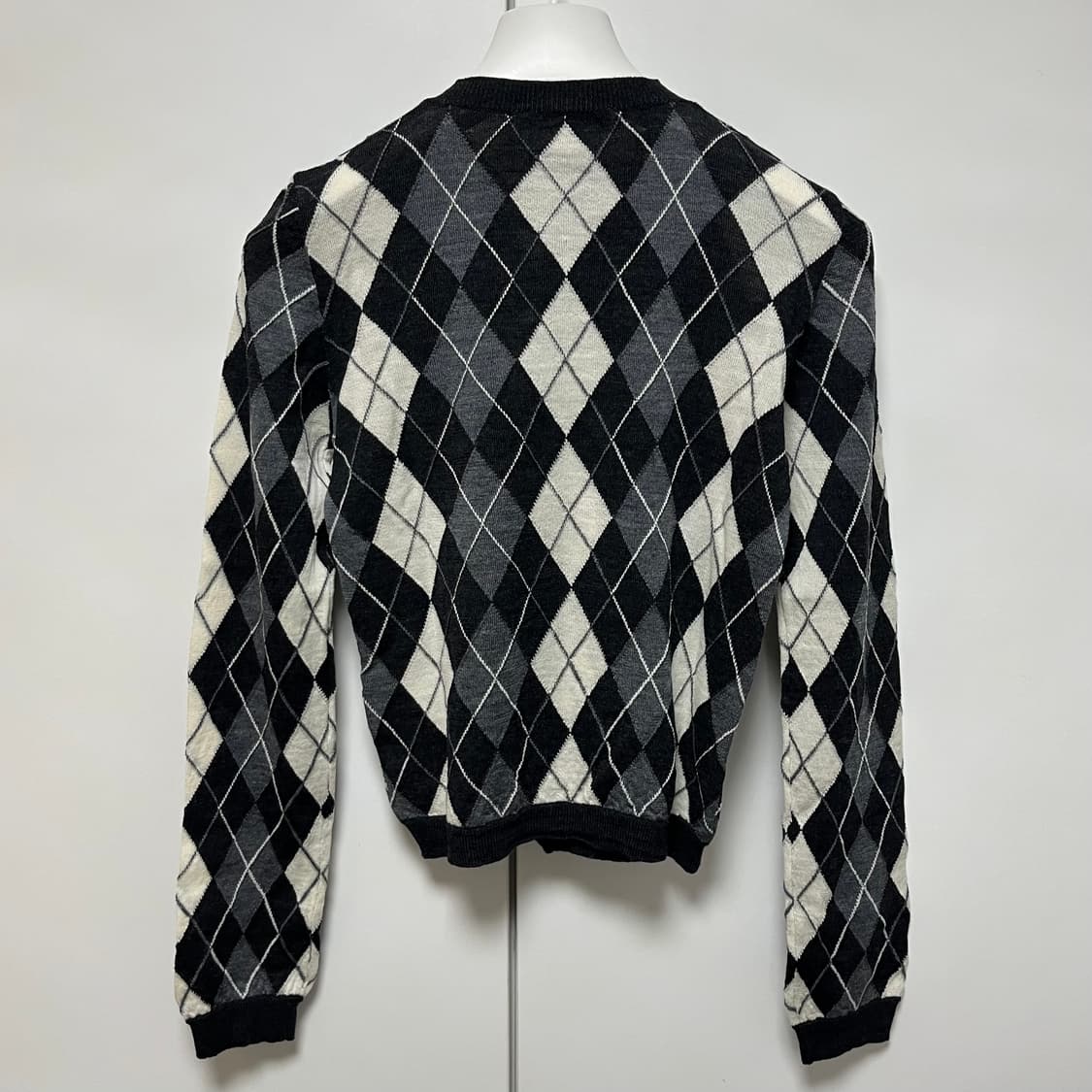 [XS,S,M,L]팔로마울 아가일 가디건 상품이미지2