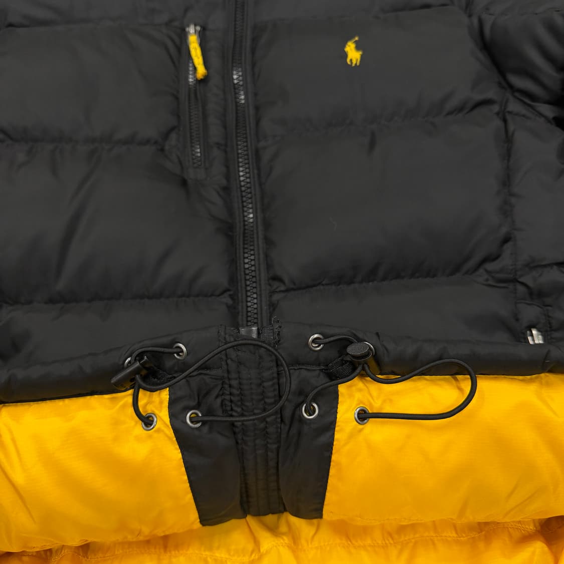 폴로 랄프로렌 포니 덕다운 숏패딩 블랙 L 상품이미지5
