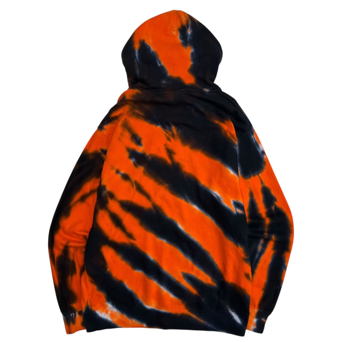 트레셔 오렌지 타이다이 블랙 후드티 상품이미지3