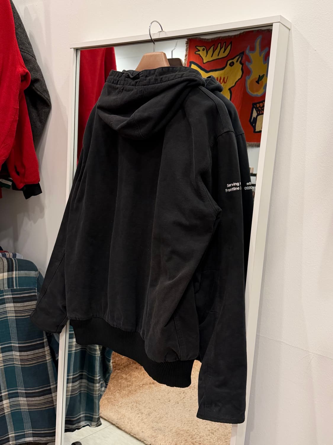 Carhartt 칼하트 덕 액티브 페이딩 후드 워크 자켓 상품이미지5