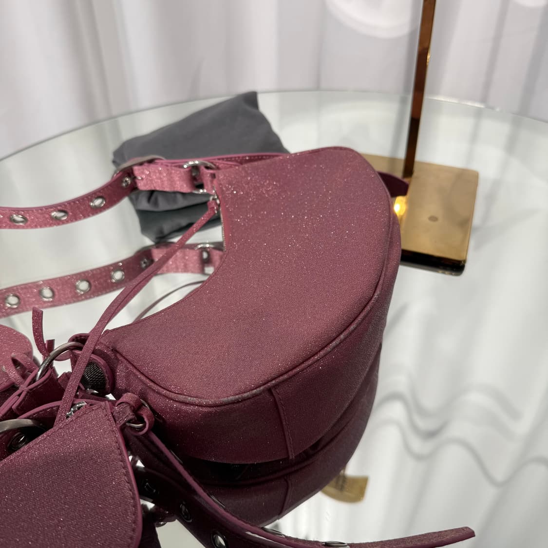 발렌시아가 핑크 르 카골 숄더백 XS  상품이미지7