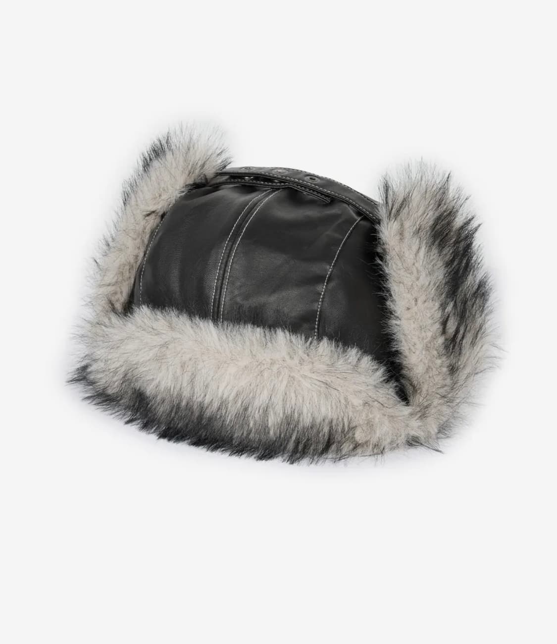 아캄 바이커 레더 이어플랩 트루퍼 햇 상품이미지3