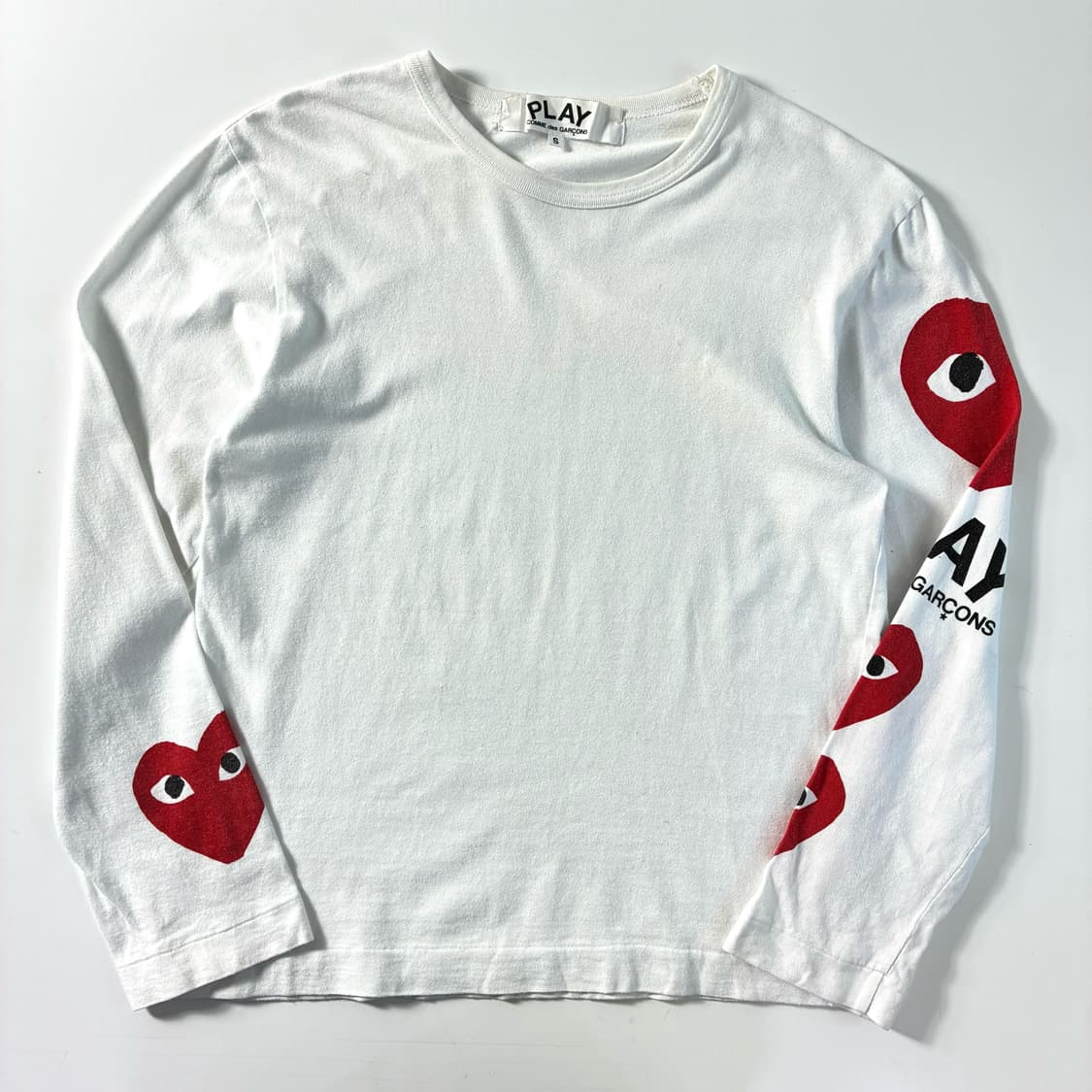 Comme des garsons  꼼데가르송 하트 롱슬리브 티셔츠 상품이미지1