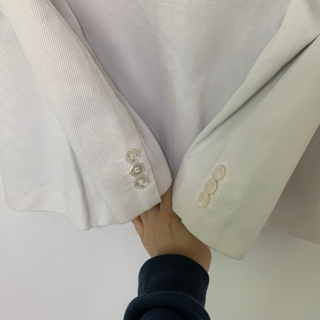 막스마라 이태리 빈티지 화이트그레이 포멀 블레이저 자켓 상품이미지8