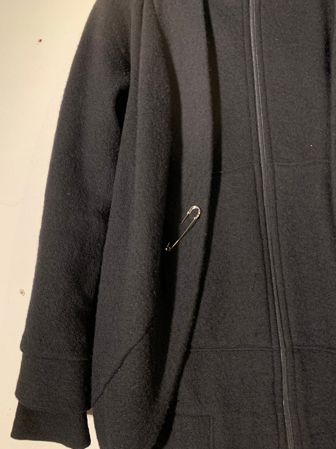 요지야마모토 y’s 세이프티핀 180도 가디건 + 집업 탑 상품이미지8