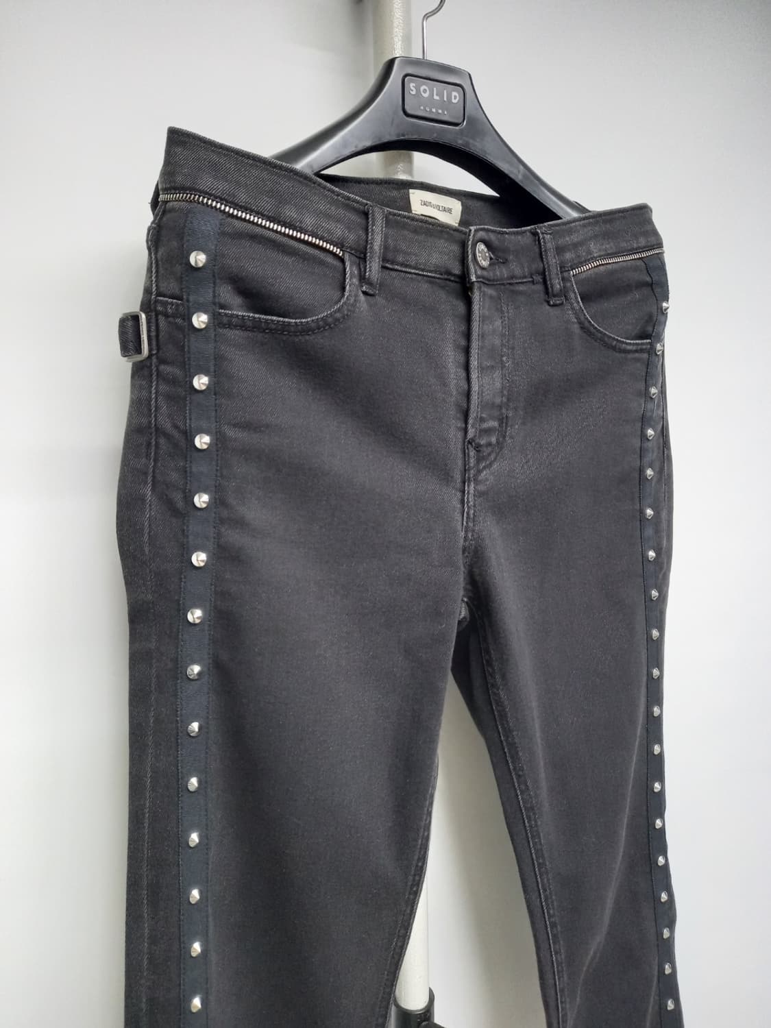 쟈딕앤볼테르 춘추동 블랙진 9부 데님 28.29 상품이미지4