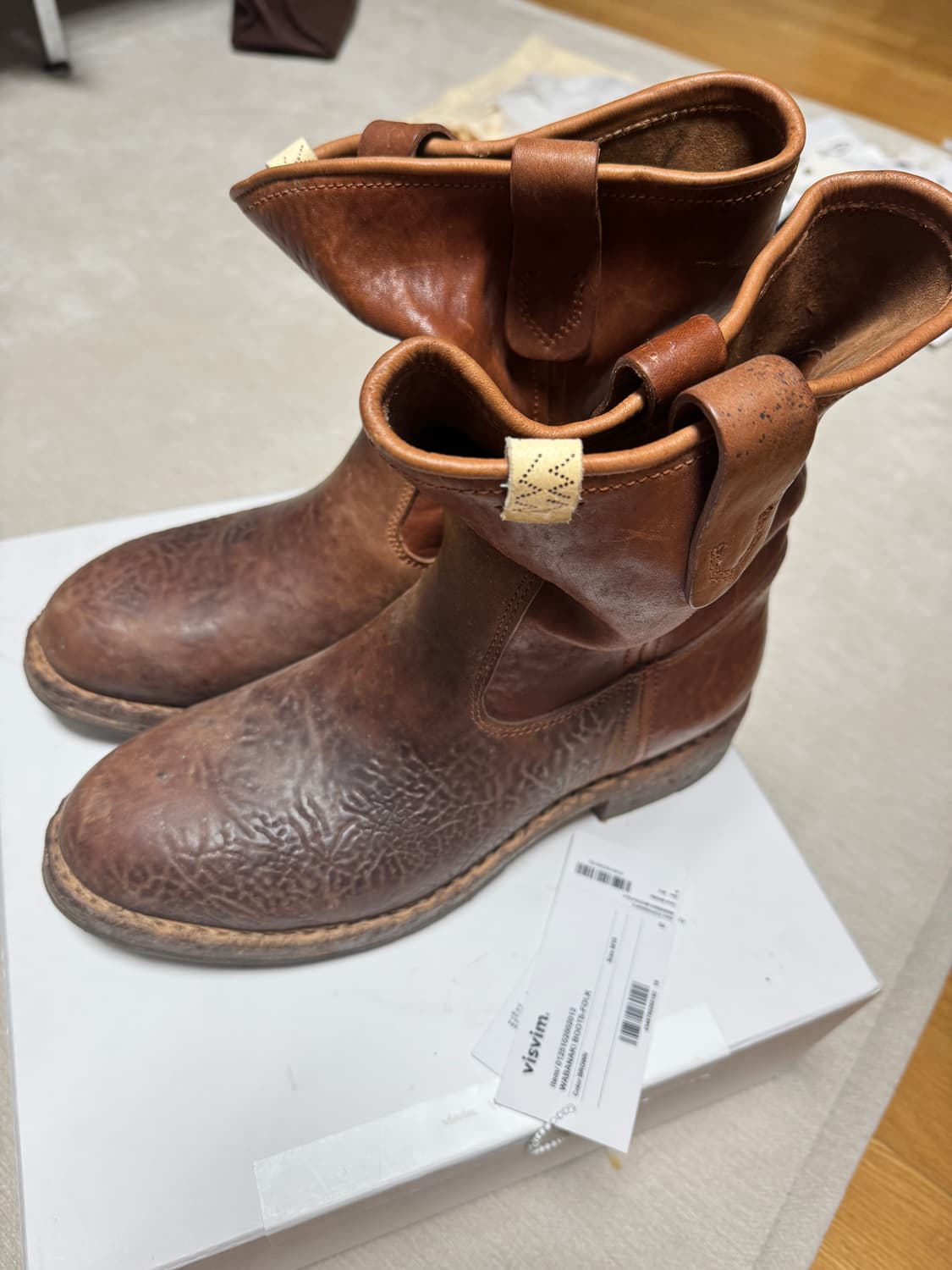 (Us10) 비즈빔 25ss 와바나키 부츠 브라운 상품이미지3