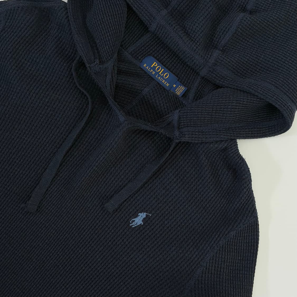 Polo  폴로 랄프로렌 자수 코튼 와플 니트 후드티 상품이미지3