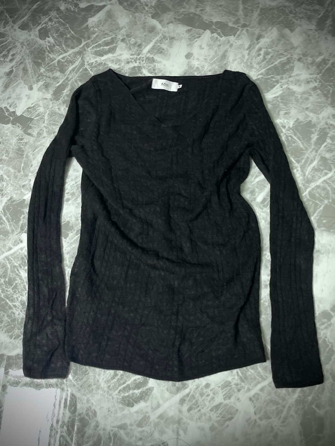 Azul v neck long sleeve knit 상품이미지1