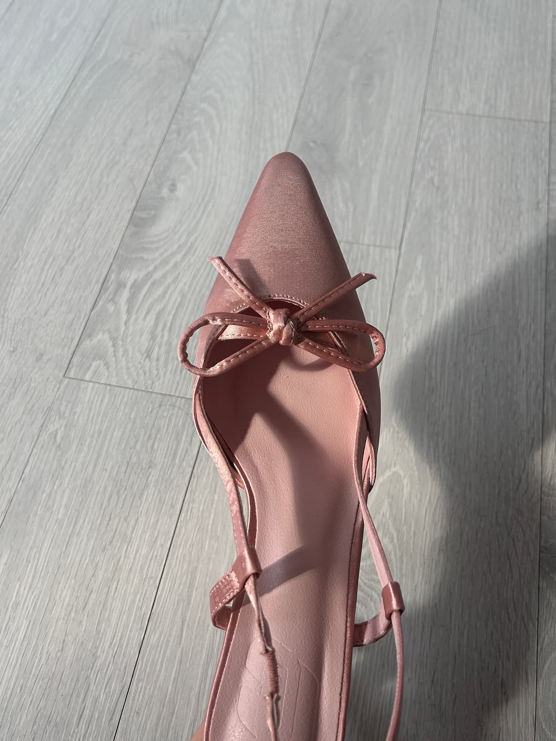 로맨틱갸루st 라이트 핑크 리본 구두 판매 상품이미지4