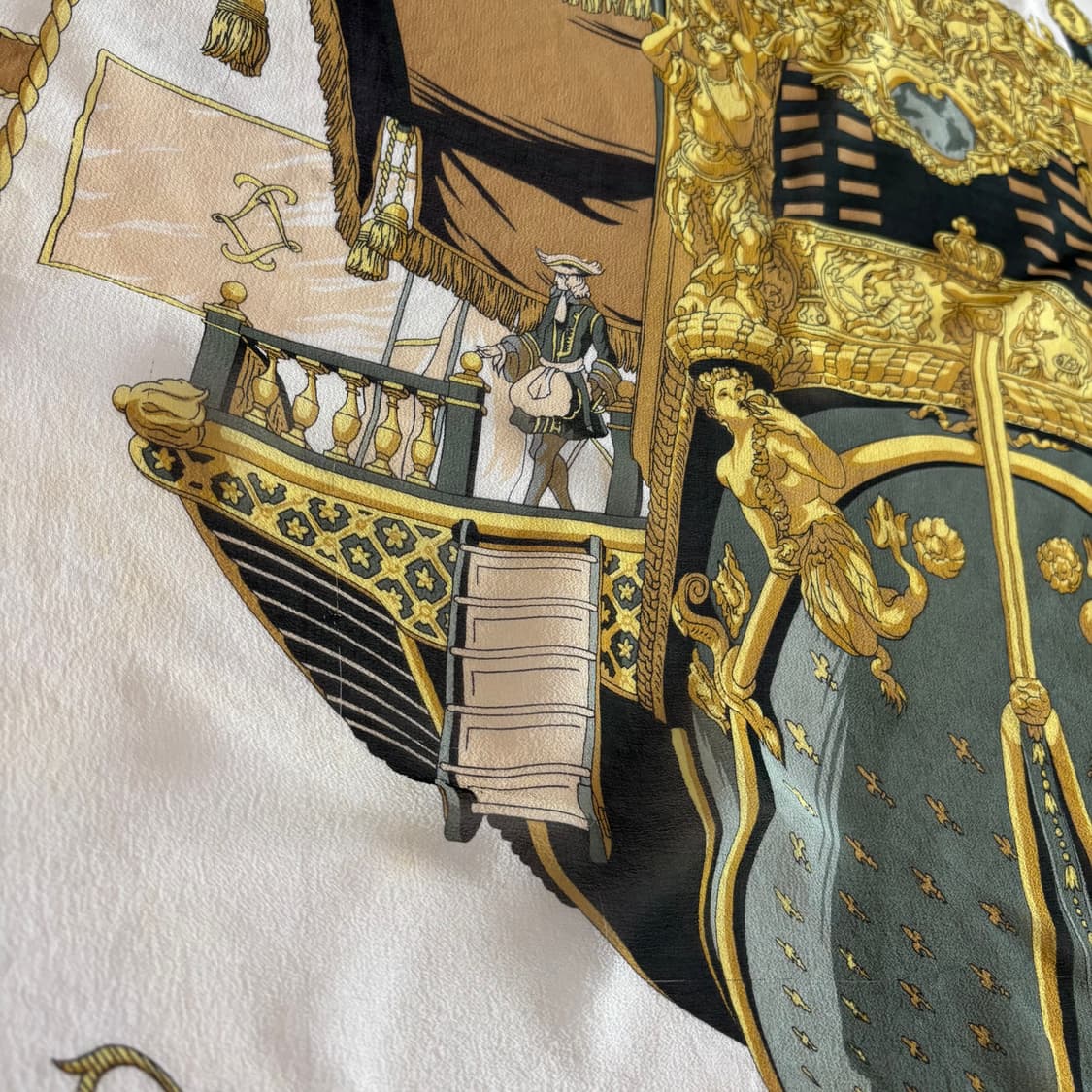 빈티지 에스콰이어 컬렉션 울 100 머플러 / 명화 스카프 상품이미지5