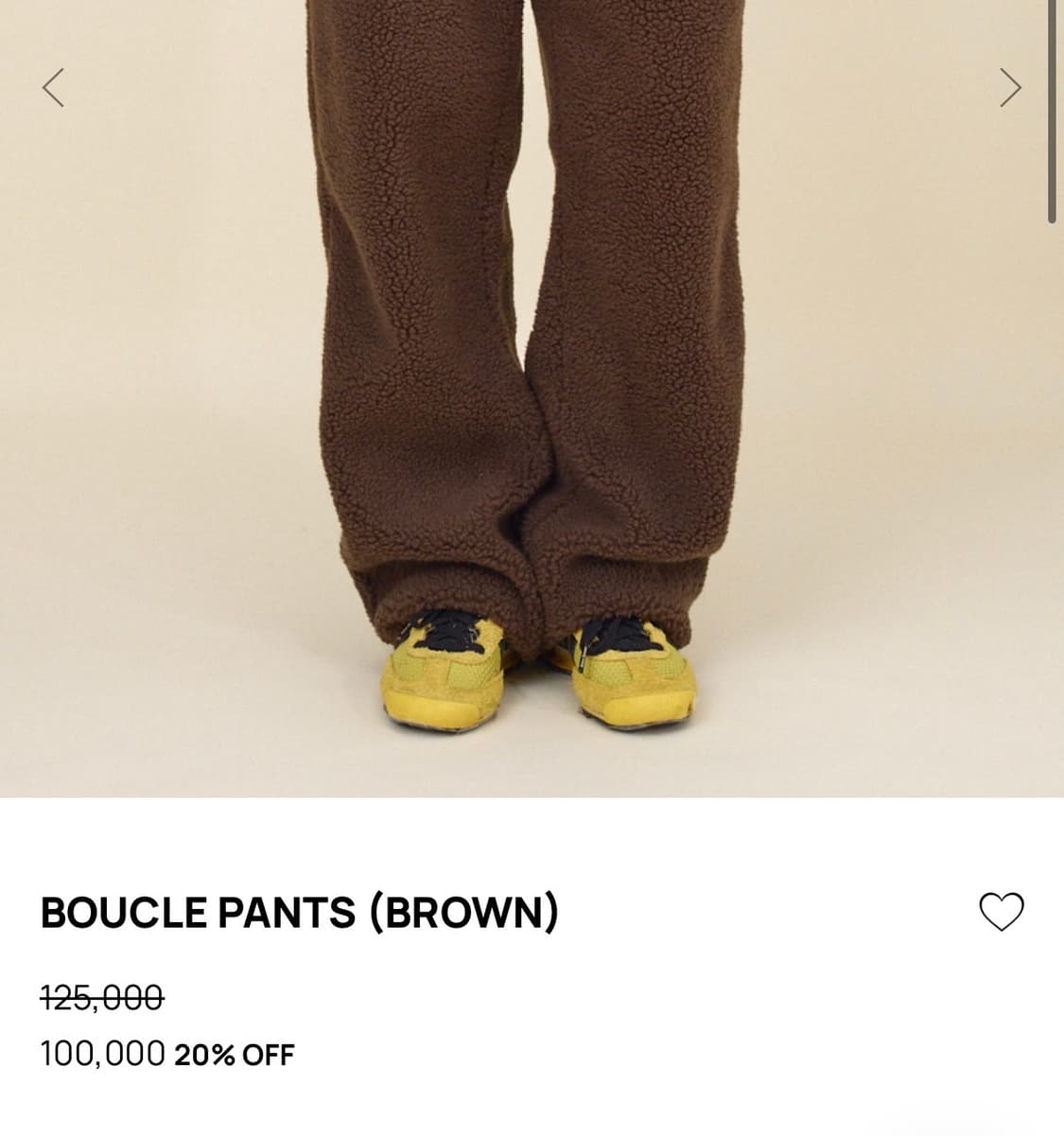 글로니 부클 팬츠 바지 (M) 새제품 상품이미지2