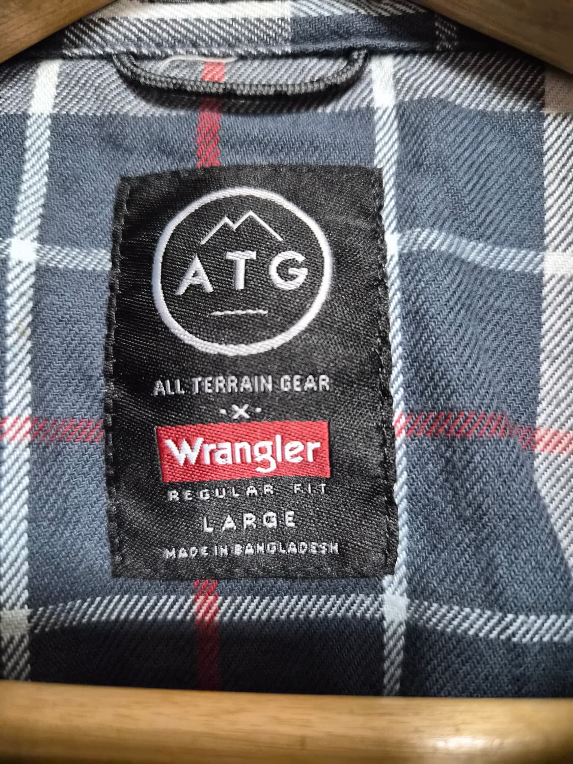 랭글러Wrangler 체크 셔츠 L사이즈 - S332 상품이미지4