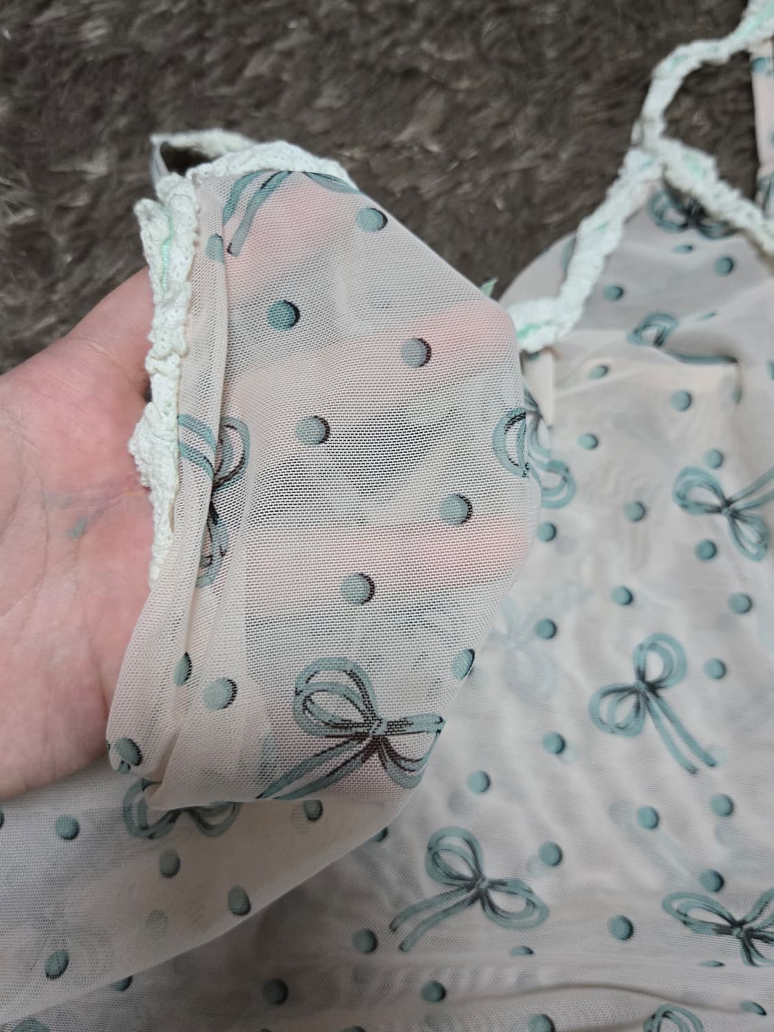 리본 슬립 레이스나시 상품이미지3