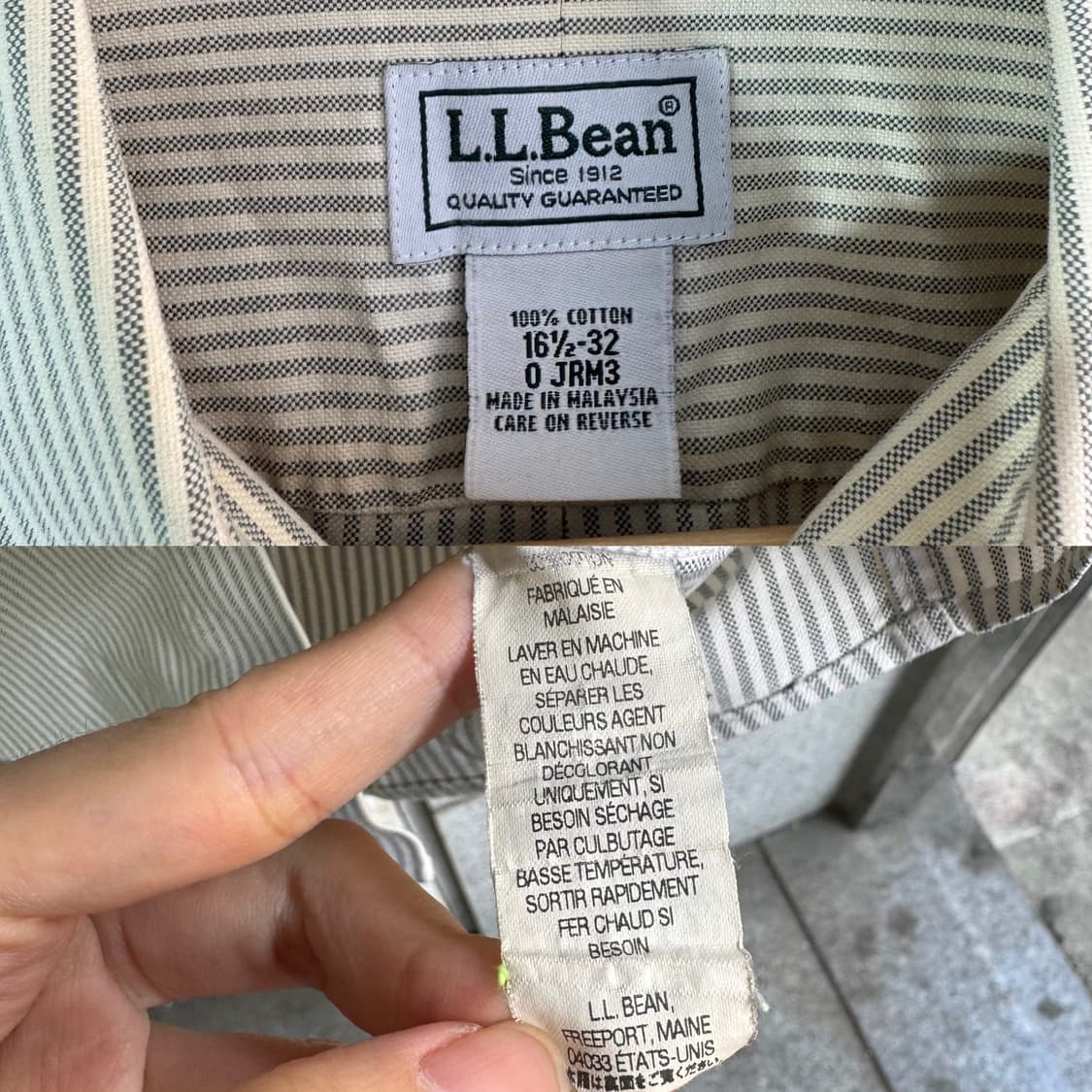 엘엘빈 스트라이프 패턴 포켓 셔츠 상품이미지10