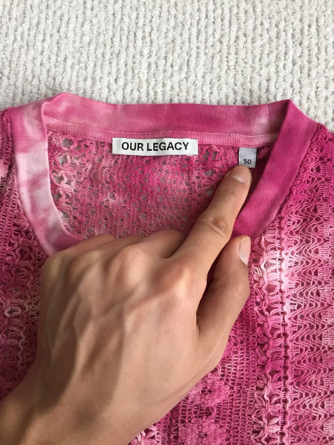 아워레가시 박스 슬리브리스 다잉 코튼 크로셰 상품이미지3