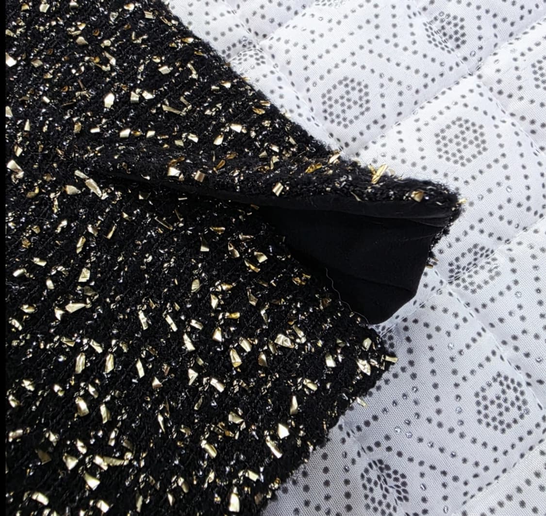 미샤 트위드 자켓 골드블랙 ~55 상품이미지7