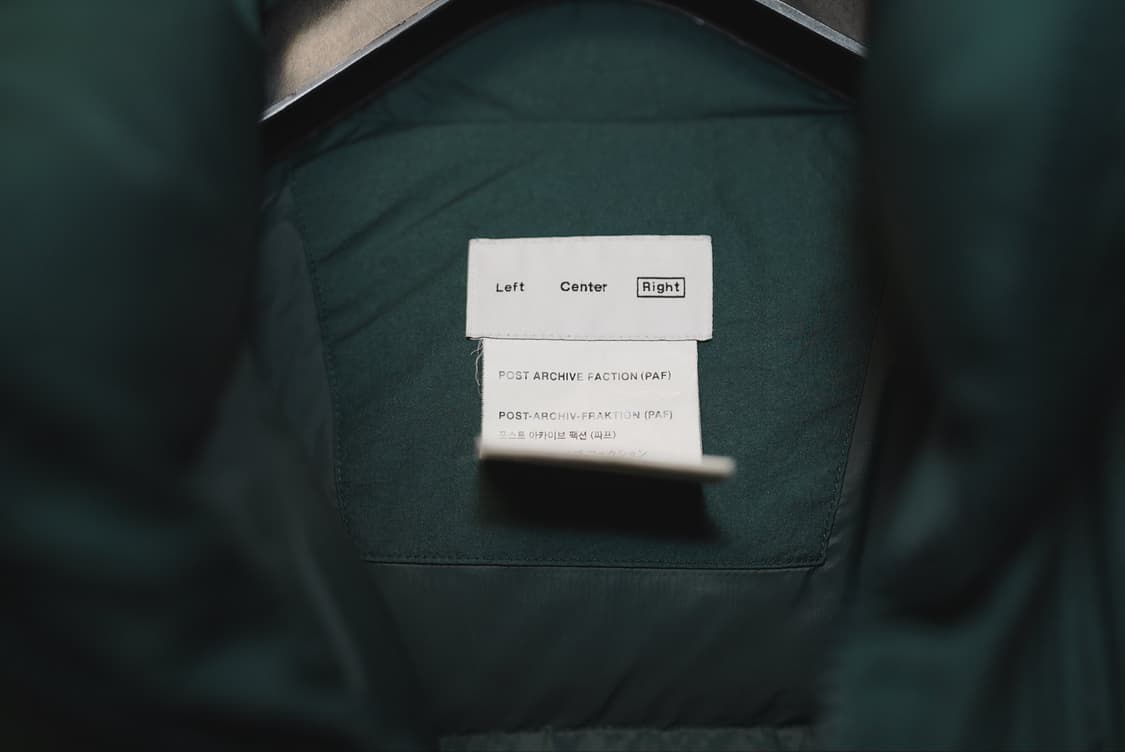 포스트아카이브팩션 패딩 4.0 right 쉐도우그린 상품이미지2