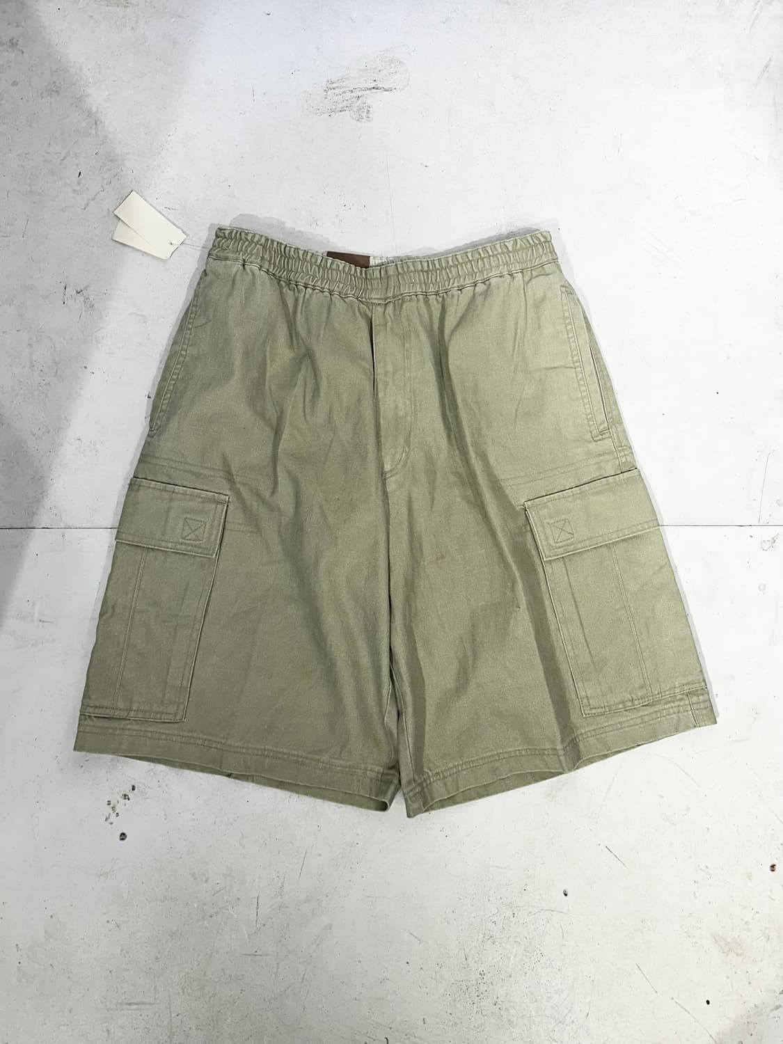 90s 버글보이 카키 데드스탁 새상품 카고 버뮤다 바지 힙합 하프 팬츠 상품이미지4