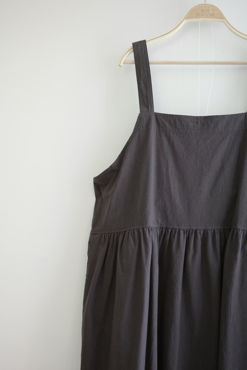 Lutique 차콜 멜방 코튼  롱 원피스 상품이미지3