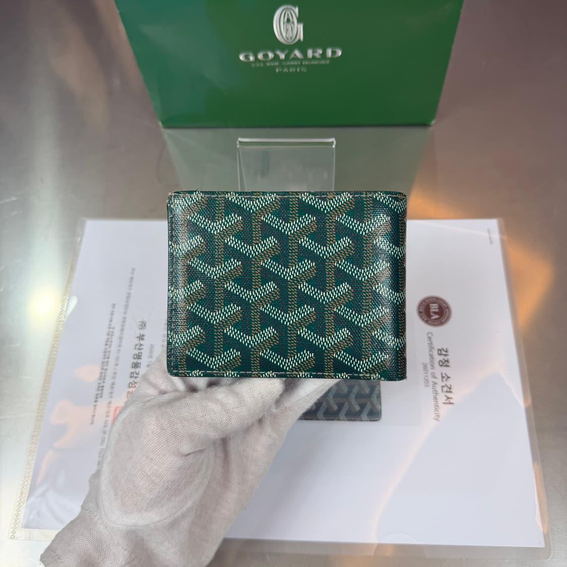 [리오브] 고야드 스페셜 그린 빅투아르 반지갑 상품이미지3