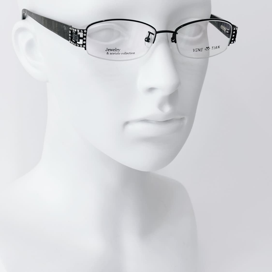 VENETIAN  블랙 메탈 데드스탁 빈티지안경 상품이미지6