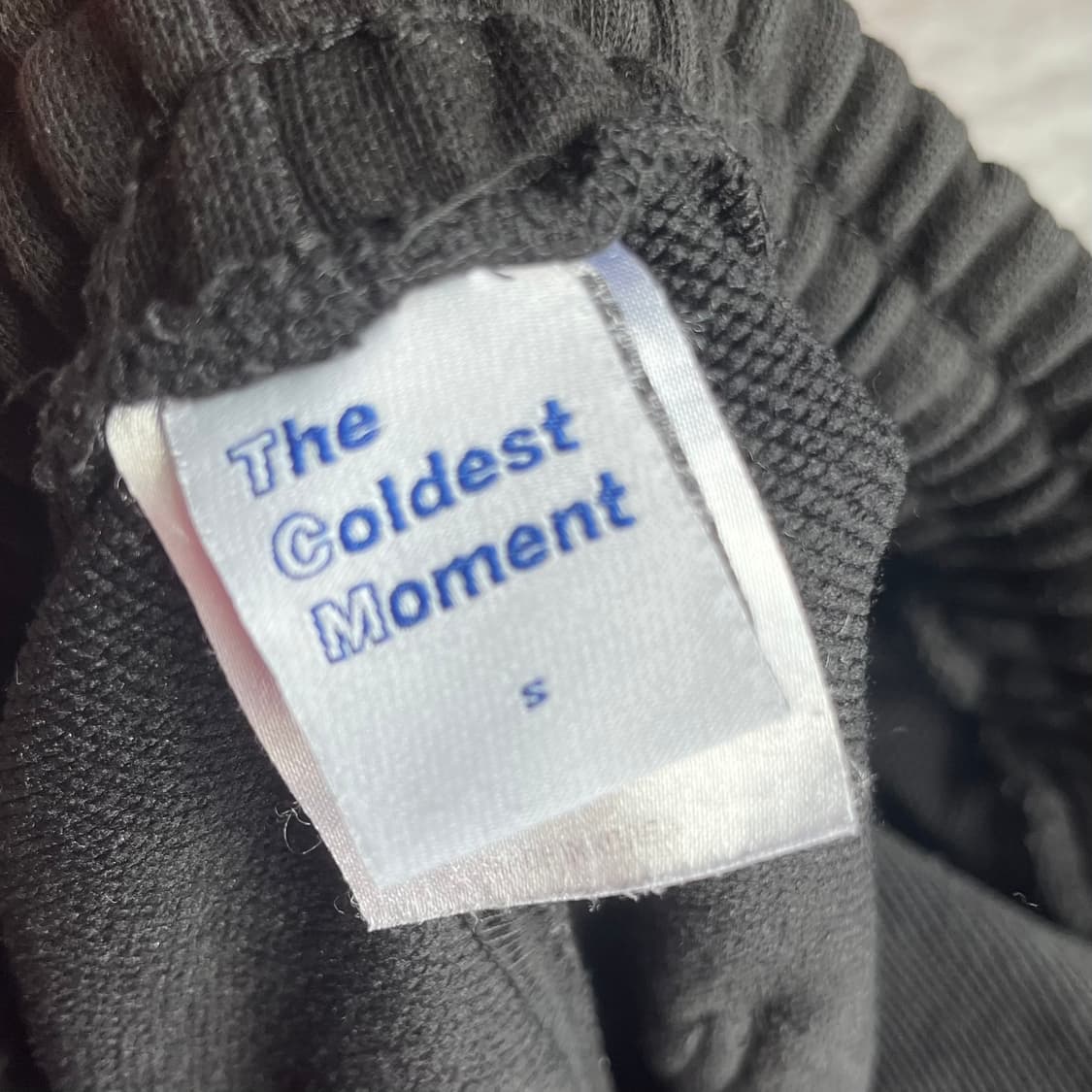 더콜디스트모먼트 스웻팬츠 블랙 S 논기모 상품이미지3