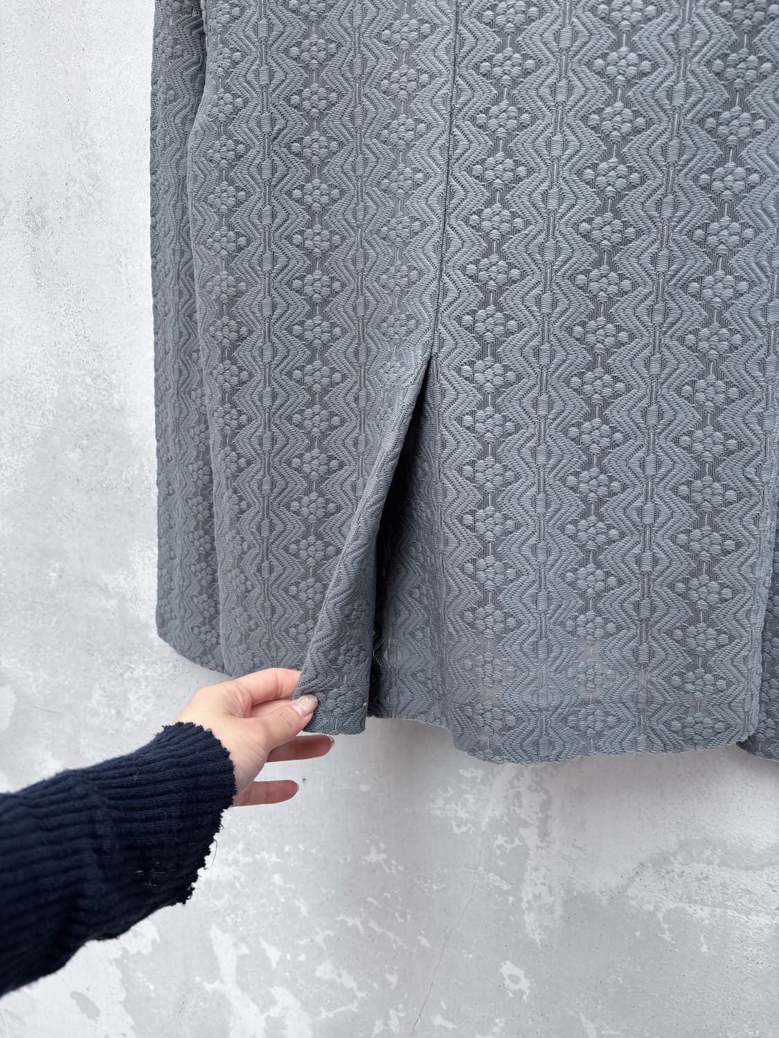 꼼데가르송 트리콧 AD1999 시스루 레이스 라운드카라 블라우스 상품이미지9