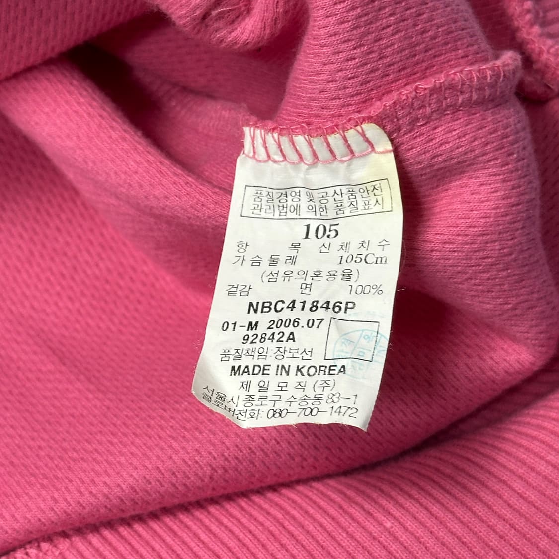 빈폴 핑크 노바체크 후드집업 상품이미지4