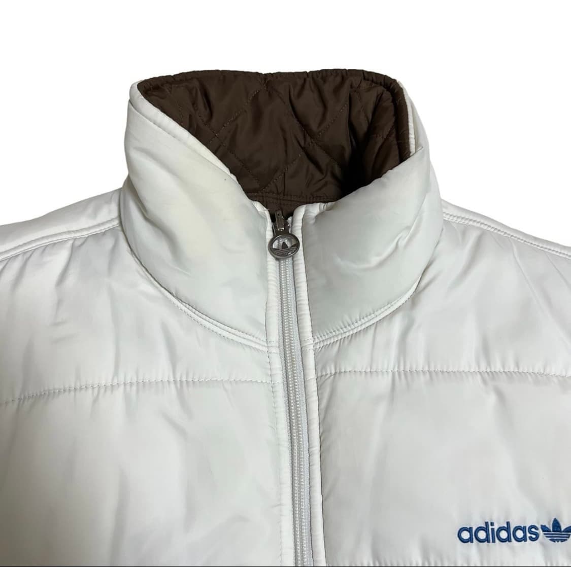 아디다스 브라운 화이트 퀄팅 양면조끼 상품이미지5