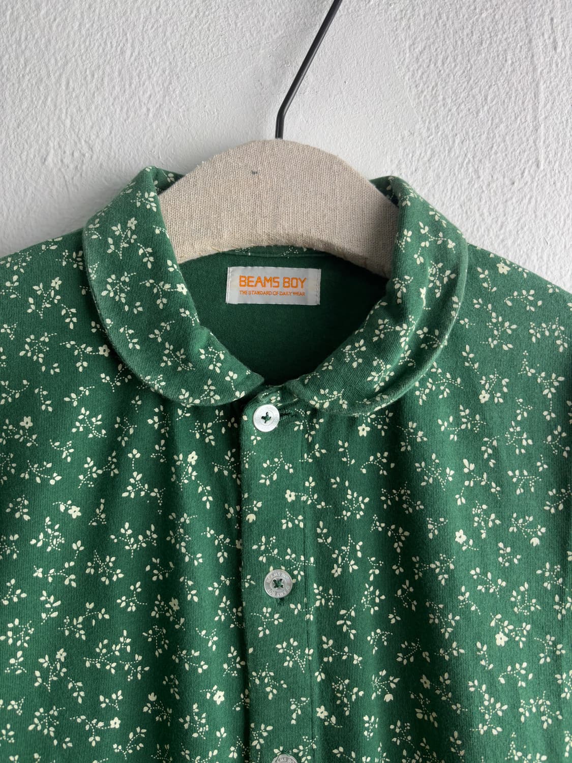 BEAMS BOY Green cotton Blouse 상품이미지2