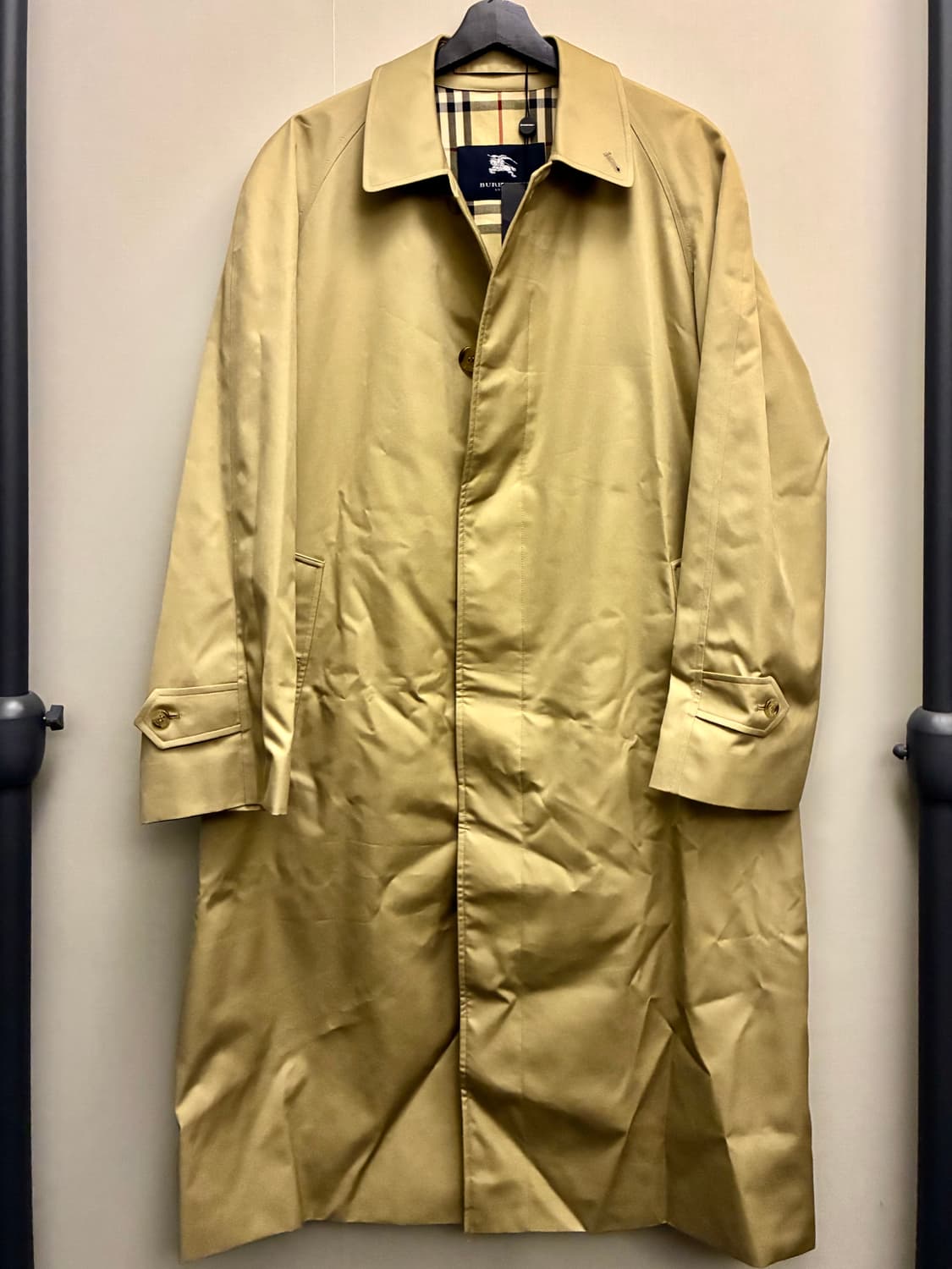 (46R/103)Burberry 버버리 개버딘 발마칸 싱글 트렌치코트 상품이미지1