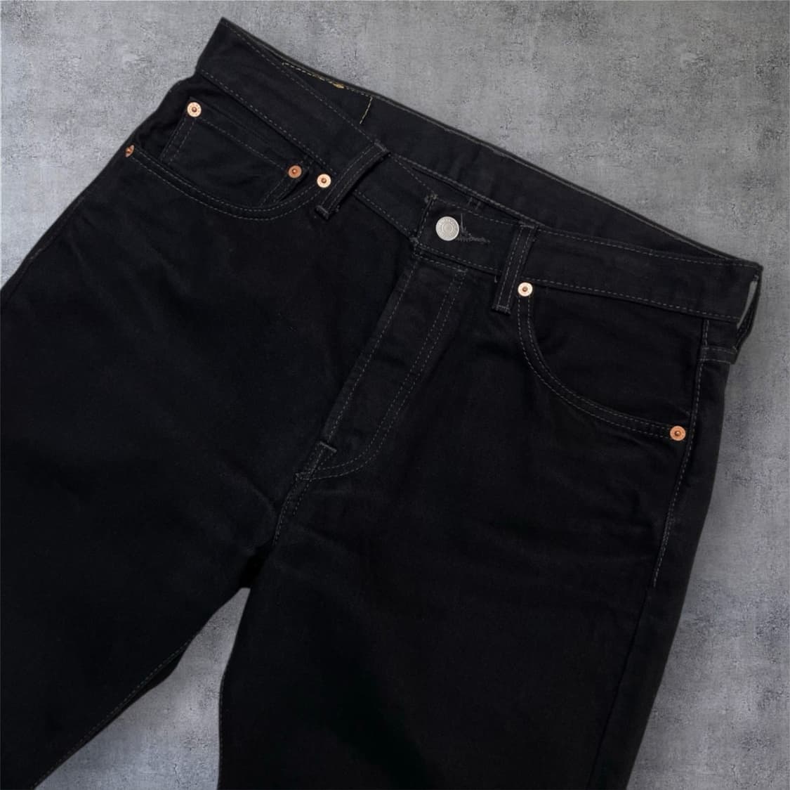 리바이스 Levi’s 501 버튼플라이 블랙 흑청 데님 팬츠 W32L30 상품이미지3