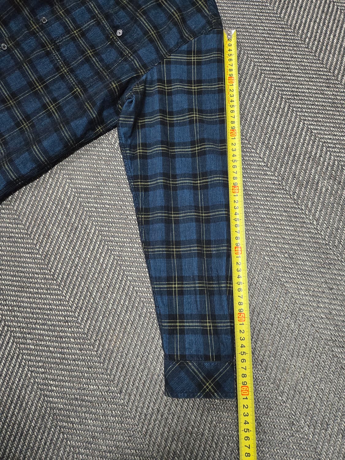 코오롱스포츠 남성 코듀로이 체크 셔츠 TLSXW21521DBU 상품이미지7