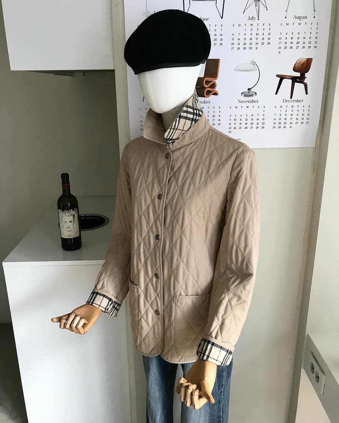 버버리 은장 퀼팅 자켓 상품이미지3