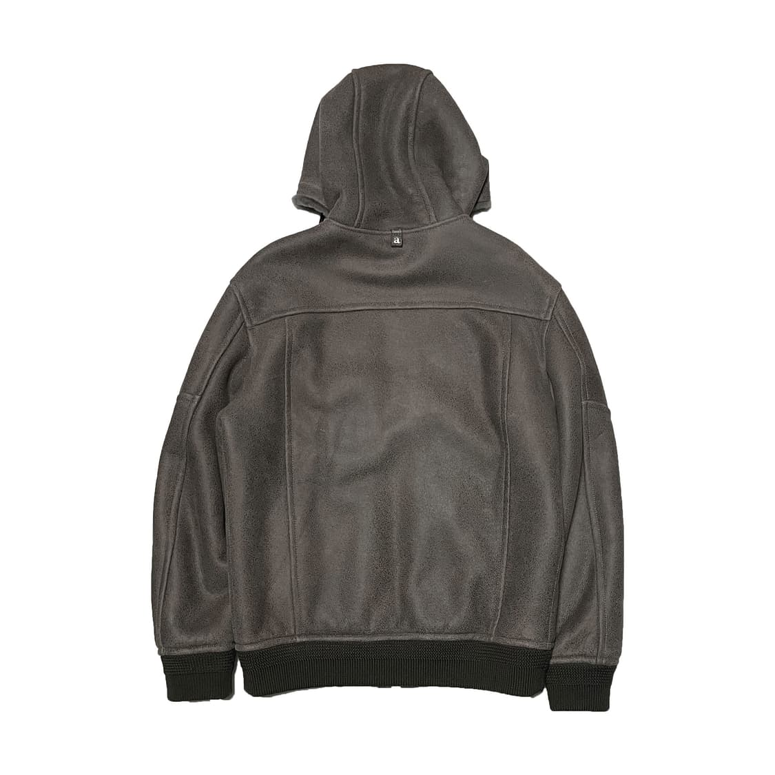 알레그리 무톤 레더 후드 집업 무스탕 상품이미지2