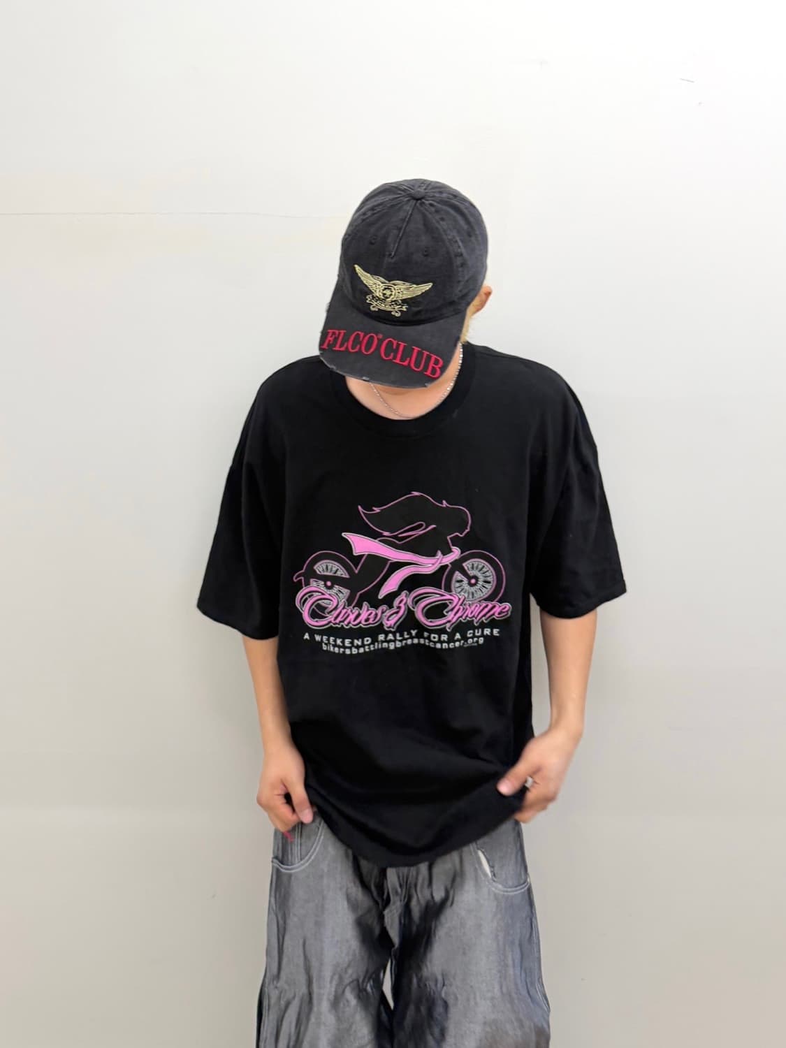 할리데이비슨 바이커 프린팅 반팔 블랙 상품이미지1