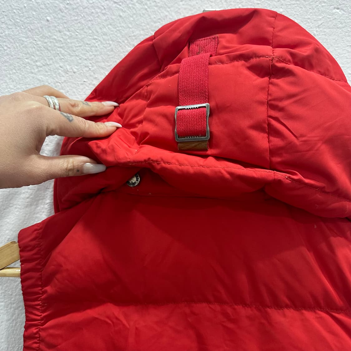 폴로 레드 덕다운 패딩 조끼S 상품이미지3