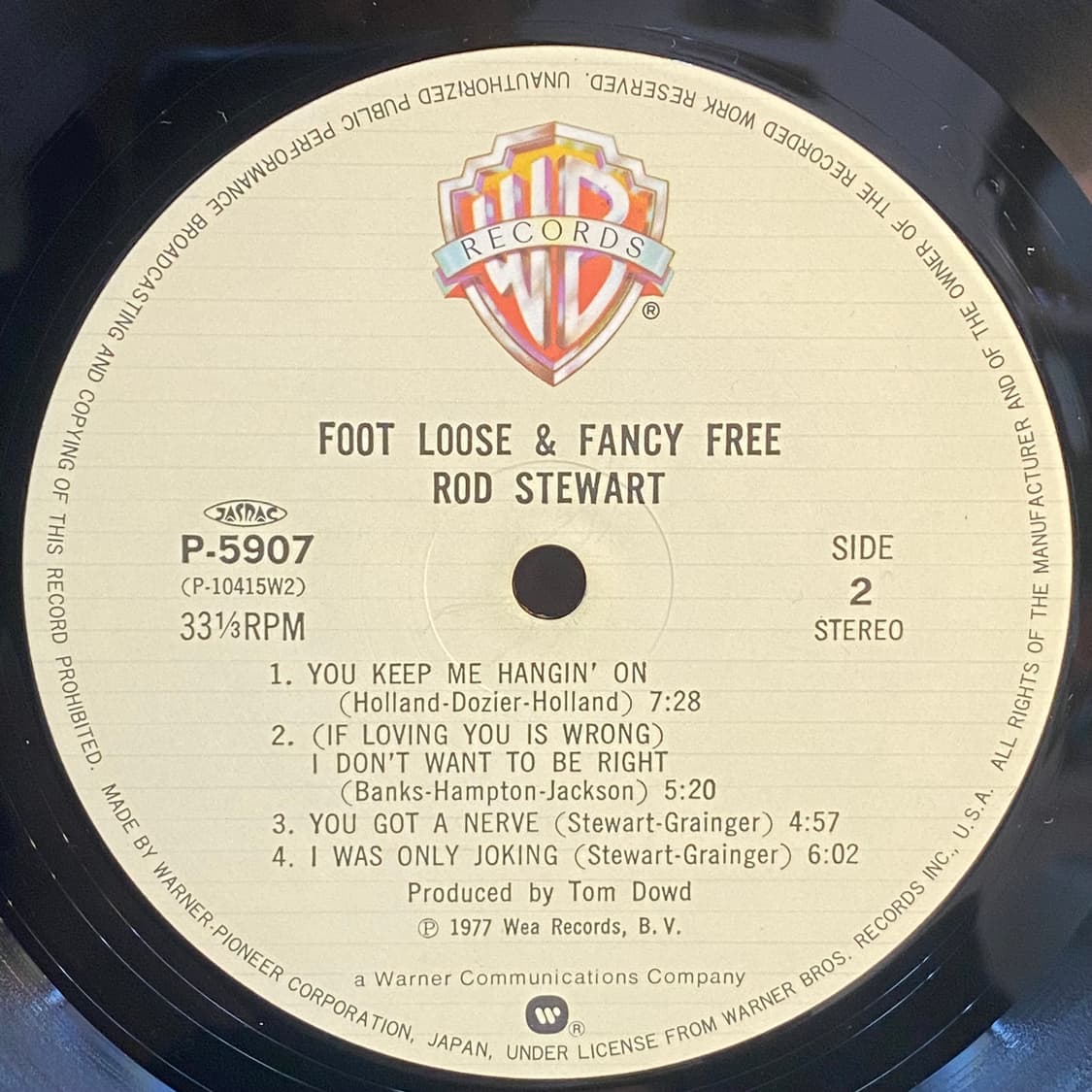 (LP) Rod Stewart -Foot Loose & Fancy Fre 상품이미지5