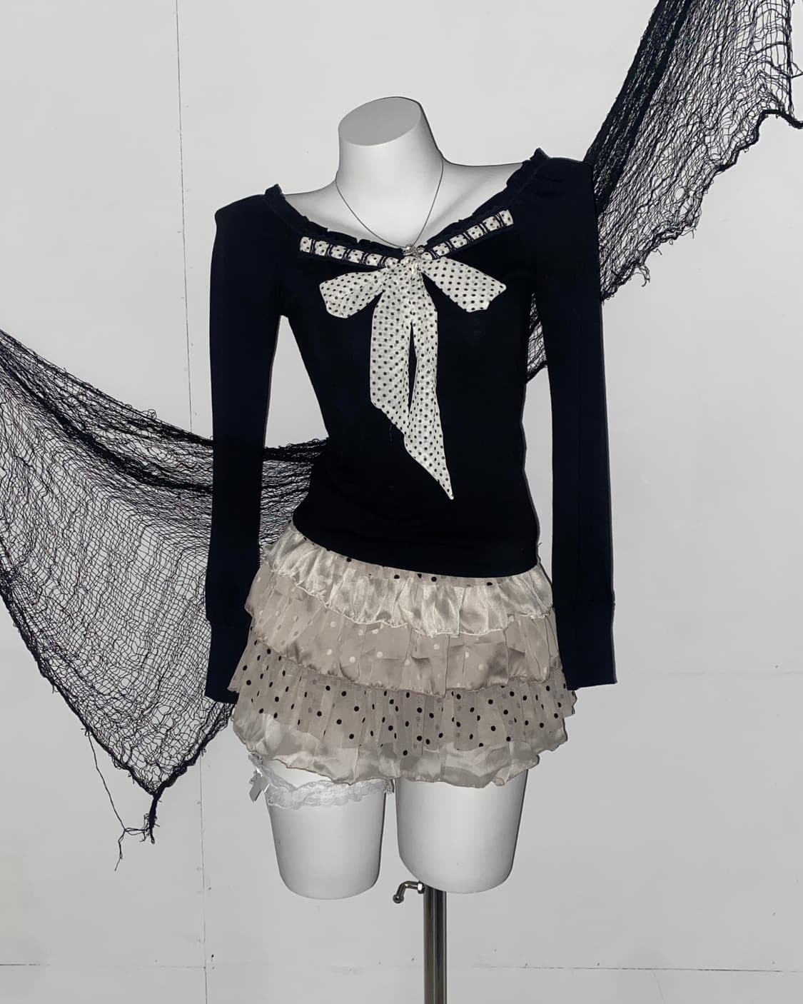 ꒰ঌ 공겜여주 로걀 도트 스커트 ໒꒱ 상품이미지3