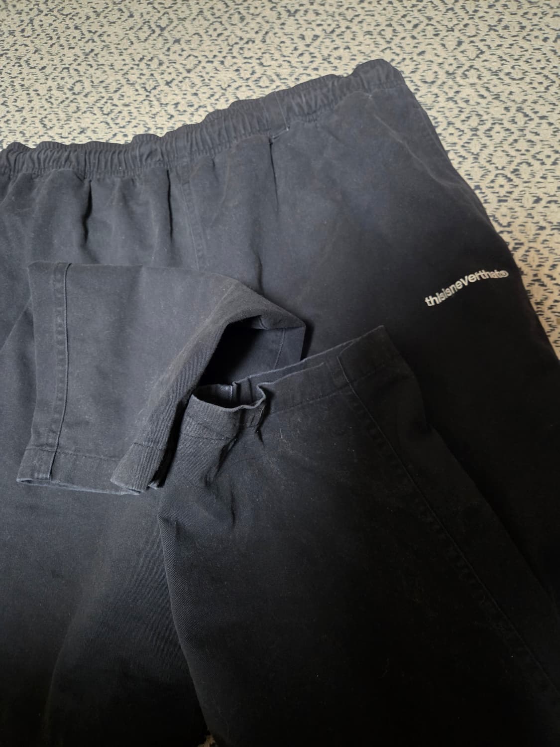 디스이즈네버댓 코튼 이지팬츠 블랙 XL 상품이미지1